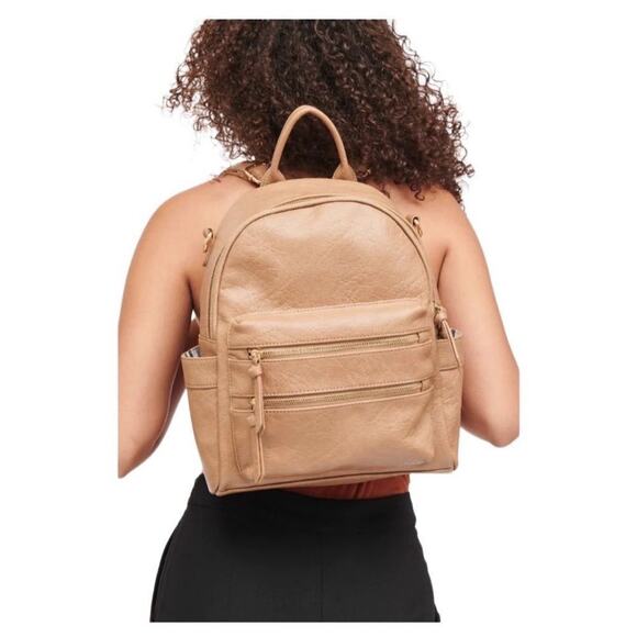 Urban Expressions Tan Reva Backpack - Picture 1 of 12